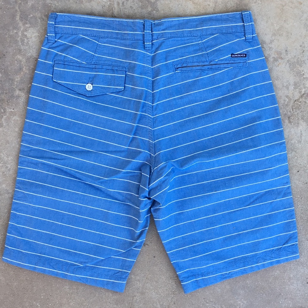 Quiksilver Men’s Blue Striped Shorts sz 32 - Picture 3 of 5
